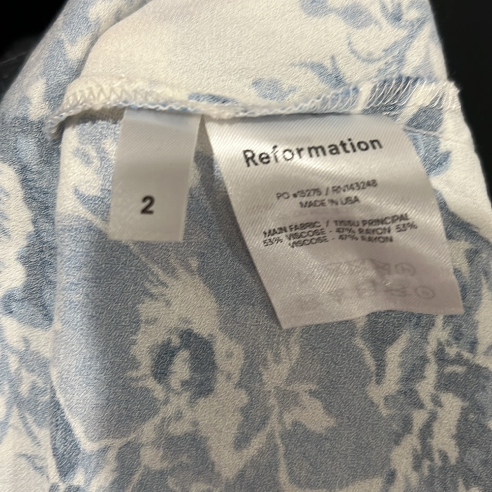 Reformation Benny cutout crepe midi dress size 2 - Picture 7 of 7